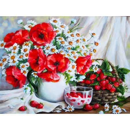 Diamond Painting Tablia bloemen