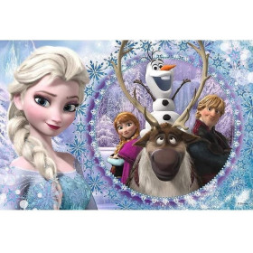 Frozen Diamond Borduurpakket - Disney Wintermagie
