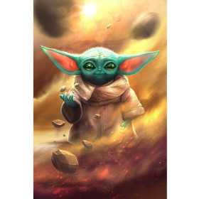Diamond Painting Baby Yoda - Schattige Star Wars Jedi Master