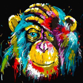 Diamond Painting Singa Monkey