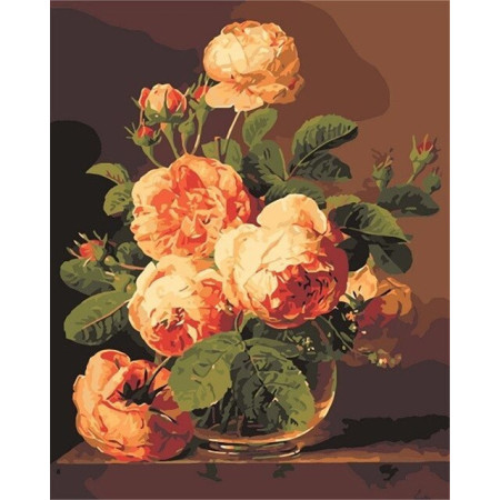 Diamond Painting Boeket Oranje Bloemen