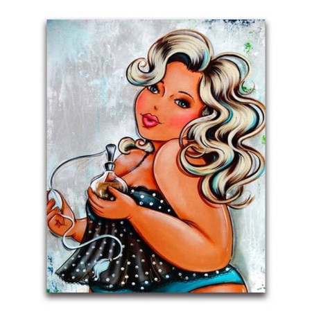 Diamond Painting Vrouw met haar parfum