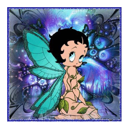 Diamond Painting Betty Boop vlinder