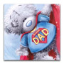 Diamond Painting Super Dad-teddybeer