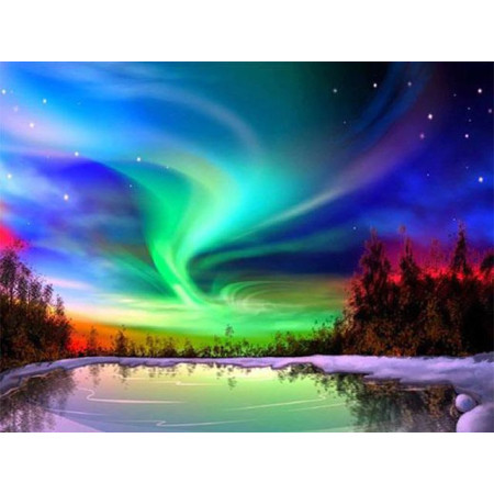 Diamond Painting Aurora Borealis Binji