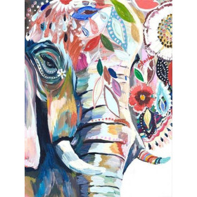 Diamond Painting Elephant Verf Kleuren