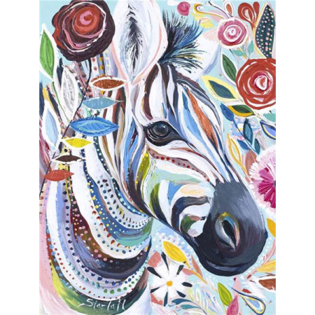 Diamond Painting Zebra Verf Kleuren