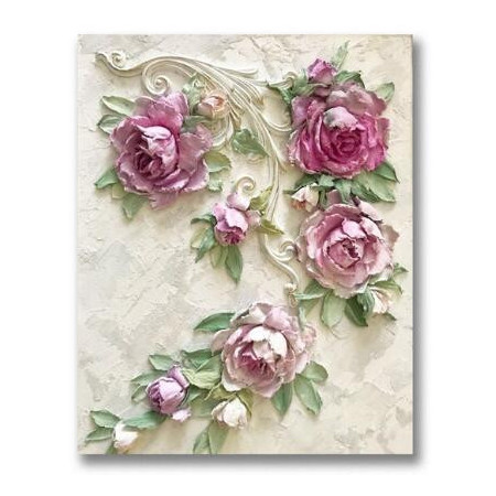 Diamond Painting Roze bloemen en pijp Nora