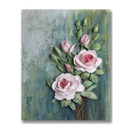 Diamond Painting Roze bloemen en Pivoine Oda