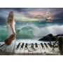 Diamond Painting Piano Ocean