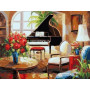 Diamond Painting Getrokken piano