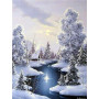 Diamantbroderie - Winterlandschap Lapland