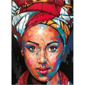 Diamond Painting Afrikaanse vrouw Aya