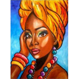 Diamond Painting Afrikaanse vrouw Aminata