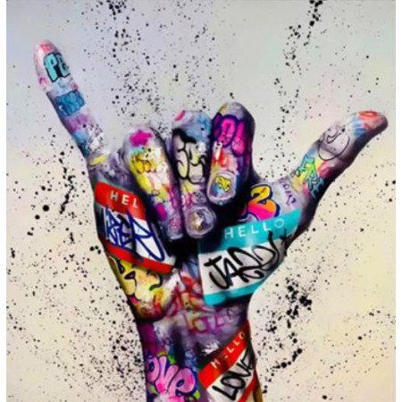 Diamond Painting Hand Graffiti