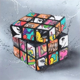 Diamond Painting Rubik Cube Graffiti