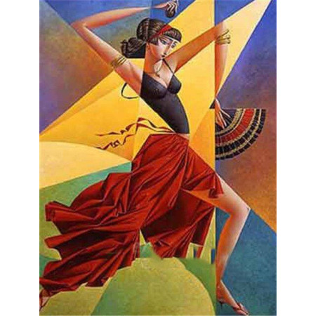 Diamond Painting Spaanse danseres Picasso stijl