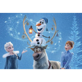 Diamantborduurtrio Elsa, Olaf en Sven - Disney Winter-medeplichtigheid