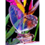 Diamond Painting Bloemen en vlinder Kleur 3D I