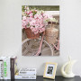 Diamond Painting bloemen en fiets