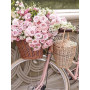 Diamond Painting bloemen en fiets