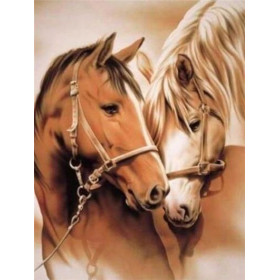 Duo Van Paarden Diamond Painting