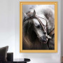 Portret Diamond Painting Vloeistof Paard Levendige kleuren