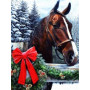 Kerstpaard Diamond Painting