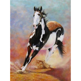 Diamond Painting onstuimig paard westerse schilderij