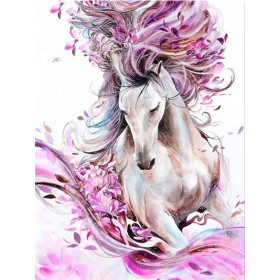 Diamond Painting Paard Eenhoorn Fairy Levendige kleuren