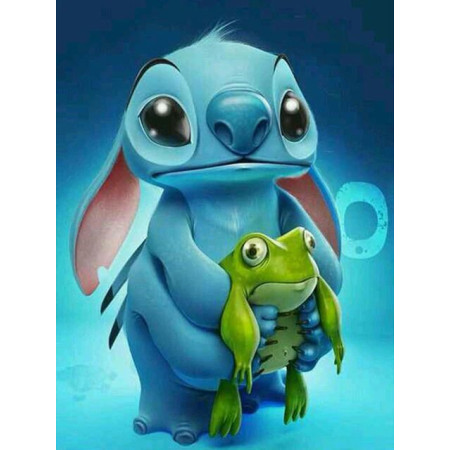 Diamond Painting Buitenaardse duo Lilo & Stitch