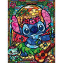 Diamond Painting Stitch De Lilo & Stitch - Hawaiiaans glas