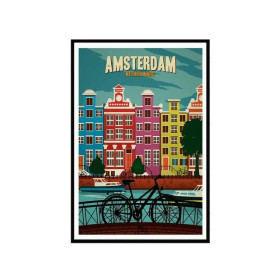 Diamond Painting Vintage Landschap Amsterdam