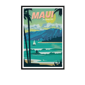 Diamond Painting Vintage Maui-landschap