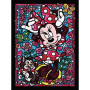 Diamond Painting Minnie en Mickey Lovers - Iconisch paar glas-in-loodbloemen